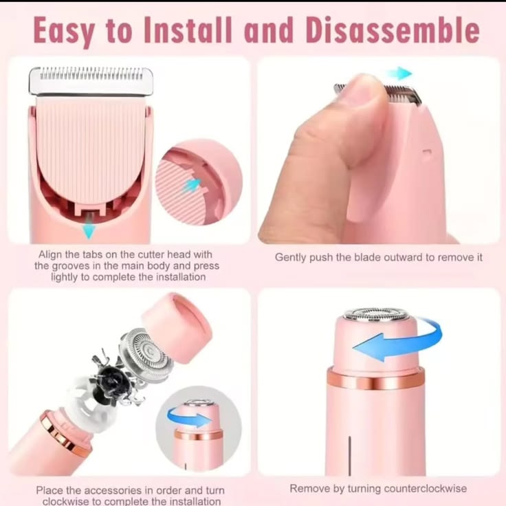 2-in-1 Dual Head Electric Shaver for Women