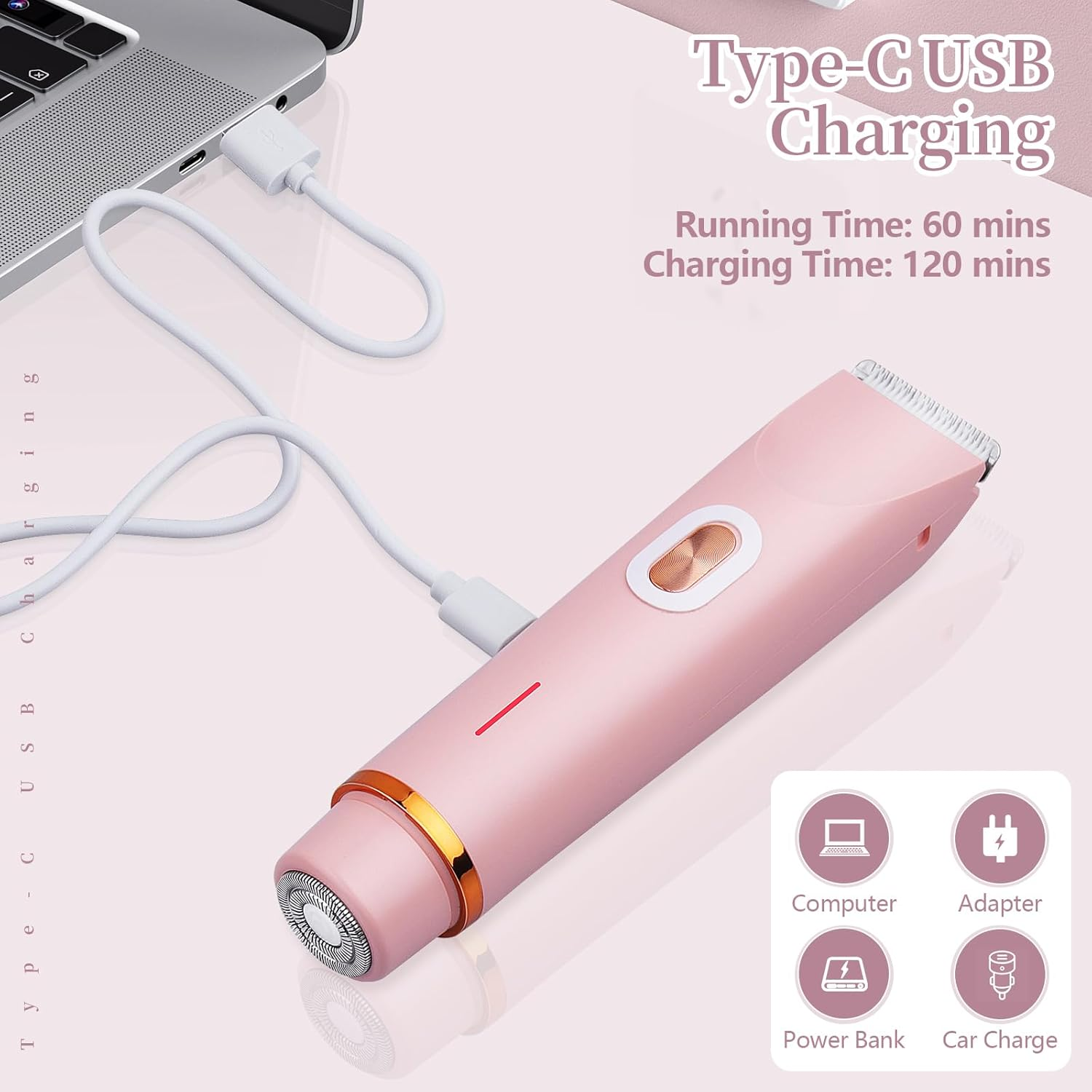 2-in-1 Dual Head Electric Shaver for Women