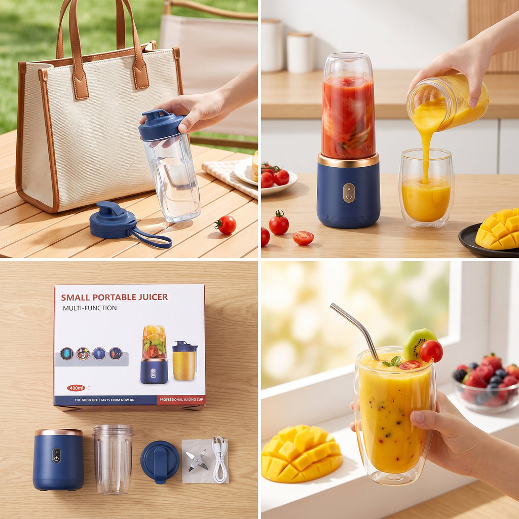 Multi-Function Portable Juicer Blender – USB Rechargeable Personal Smoothie Maker